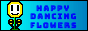 Dancing flowers button